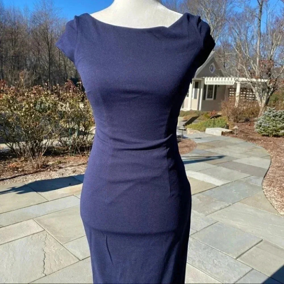 NWT Anthropologie BHLDN Katie May Madison Maxi Dress Long Cocktail in Navy Blue - Picture 7 of 15